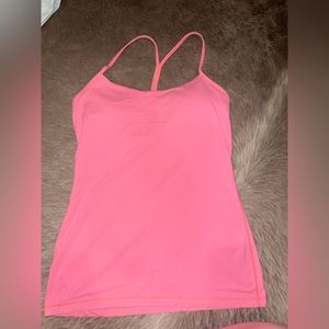Lululemon razor back exercise tank with built-in bra size 10